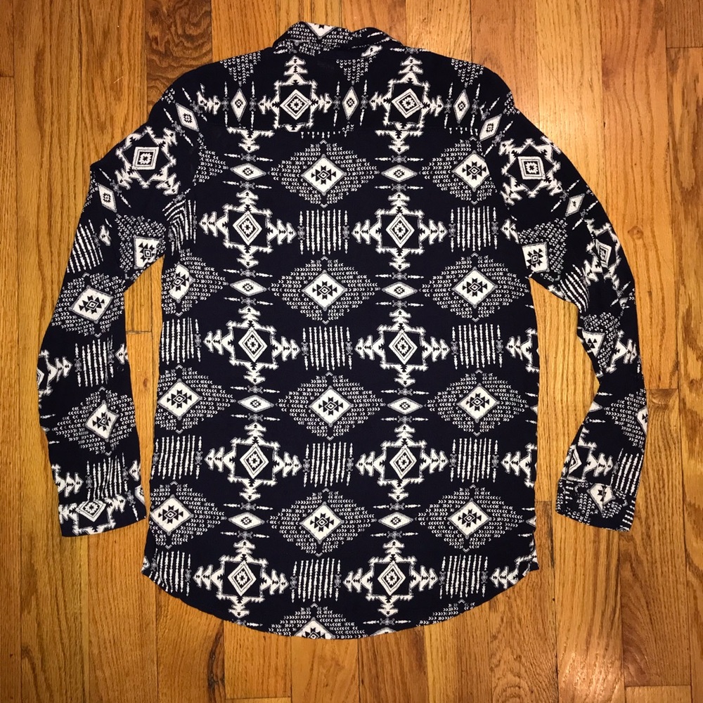 Divided Aztec Button Down - image 4